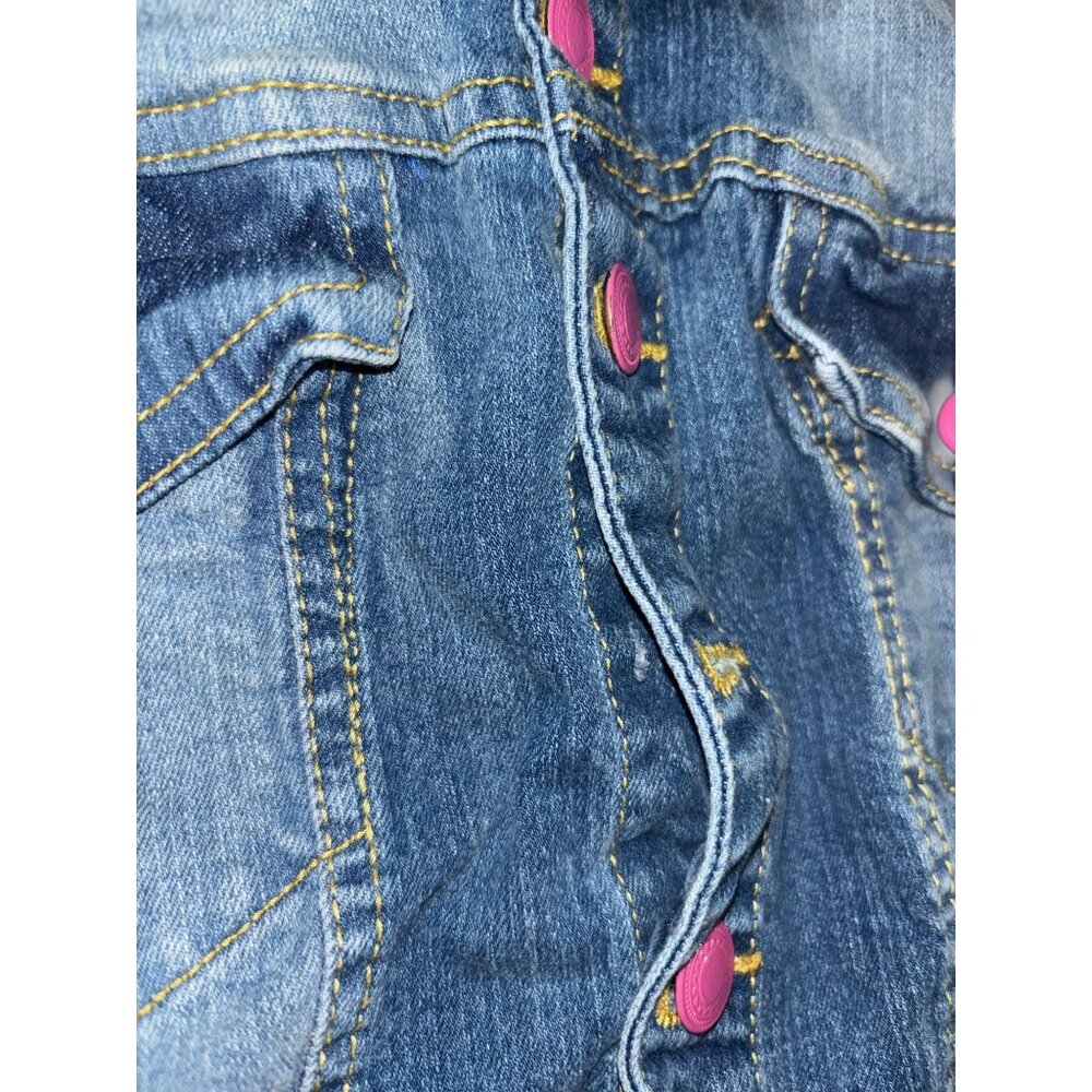 New Look Youth 2X Jean Jacket Pink Buttons - Picture 6 of 6